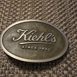 Kiehl's Oval Metal Sign in Black and Gray
